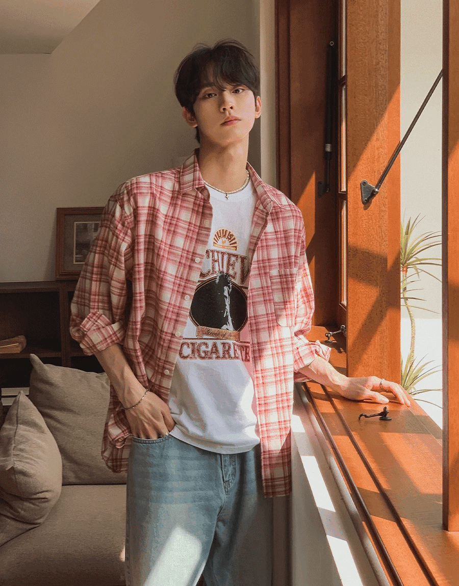 Century 格紋襯衫