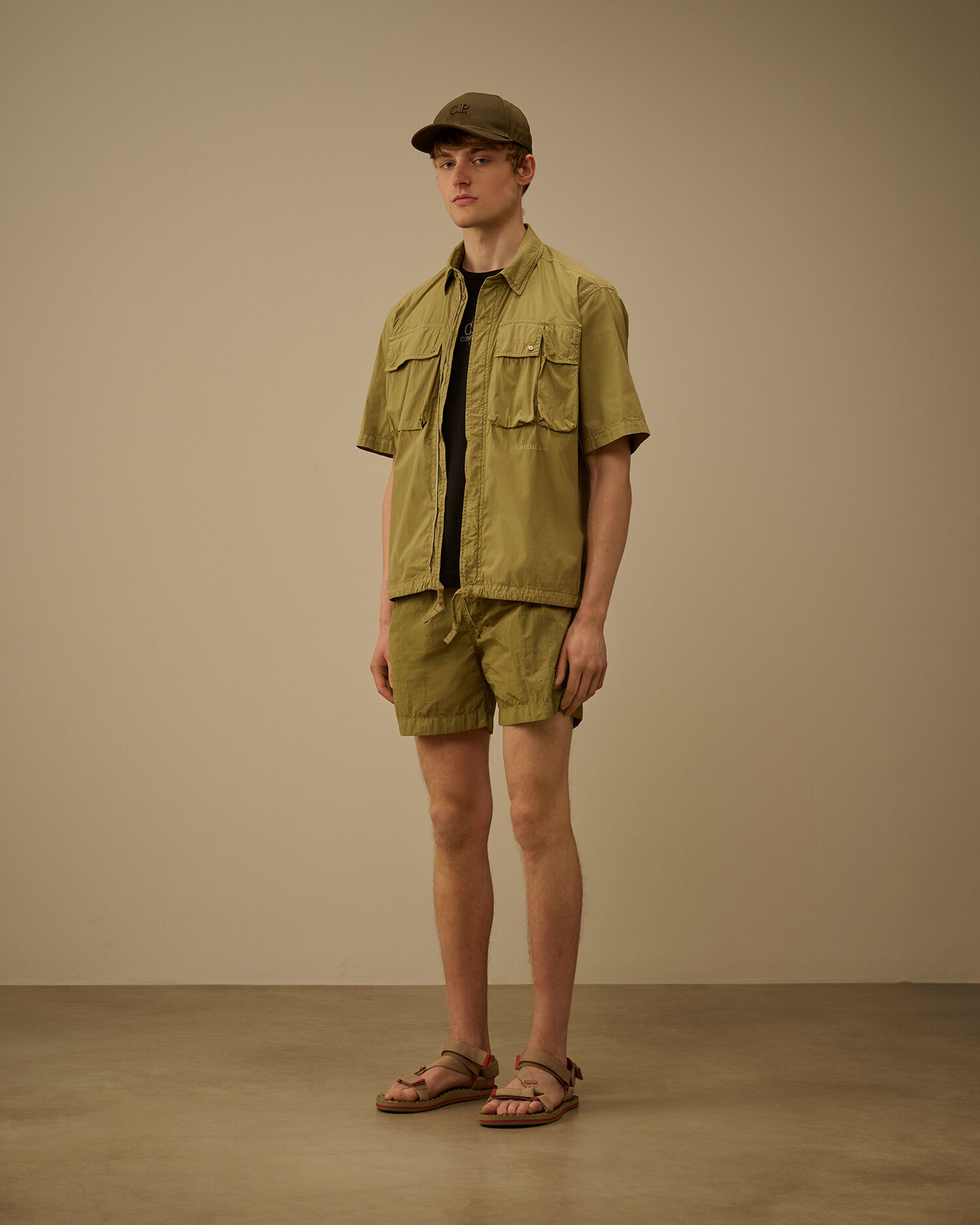 【代購】CP COMPANY 50 Fili 短袖拉鍊襯衫 機能襯衫外搭
