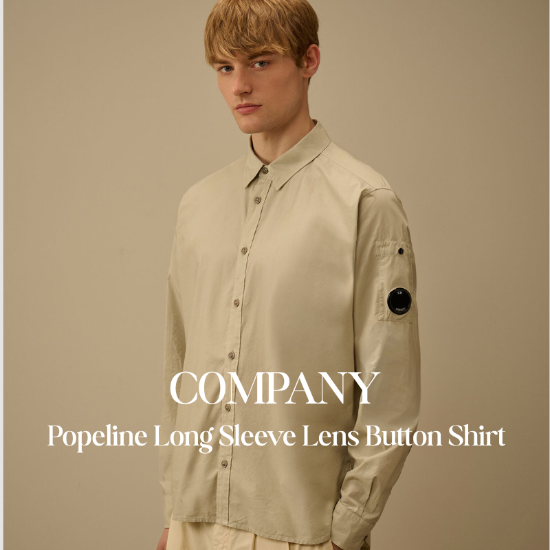 【代購】CP COMPANY Popeline 鏡片長袖襯衫 薄款鈕扣襯衫