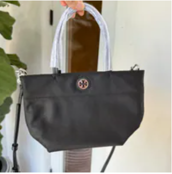 [S] TORY BURCH TORY BURCH NYLON MINI TOTE, BLACK, 167913-001 (STB771)
