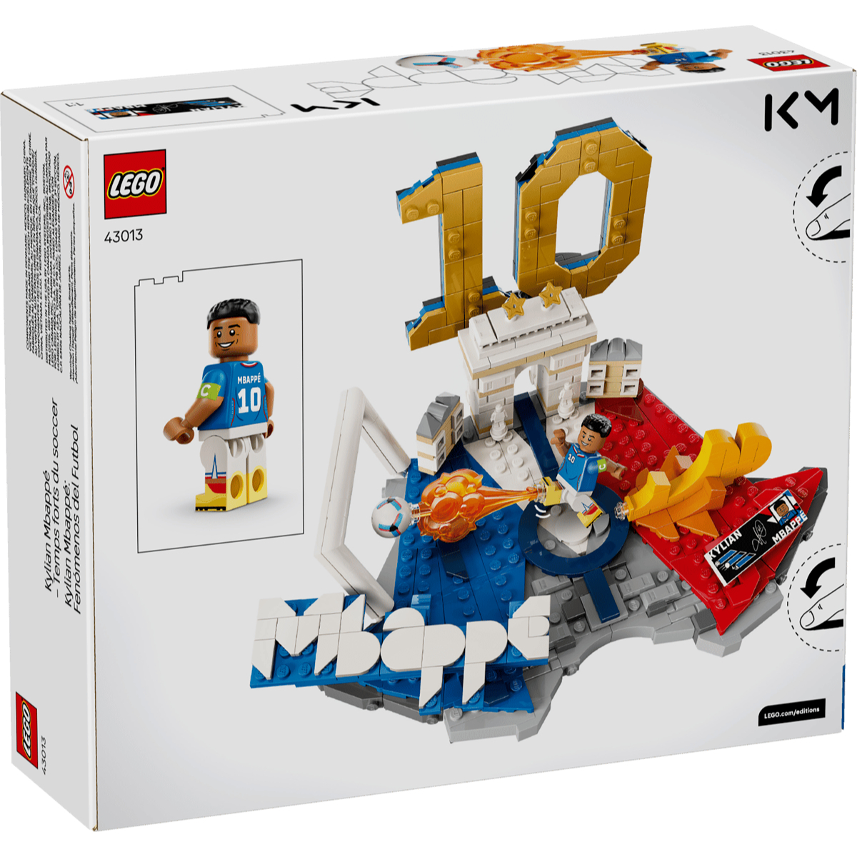 LEGO 43013 Kylian Mbappé – 足壇焦點