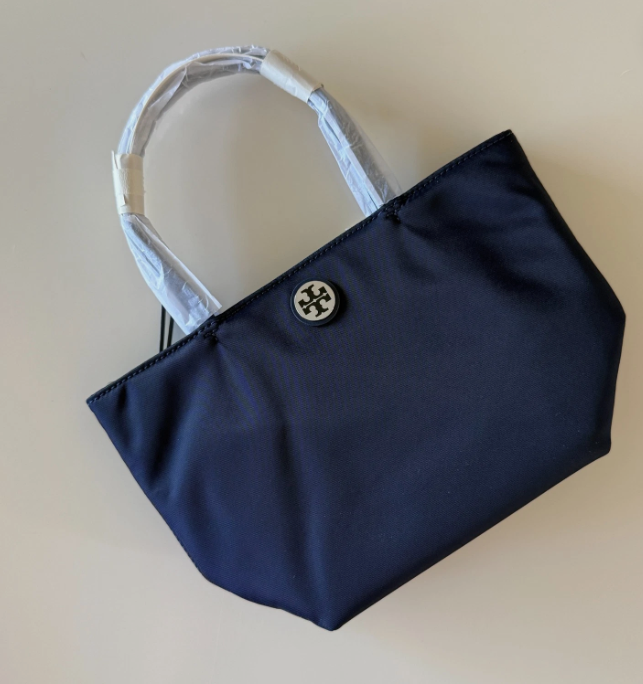 [S] TORY BURCH TORY BURCH NYLON MINI TOTE, TORY NAVY, 167913-405 (STB772)