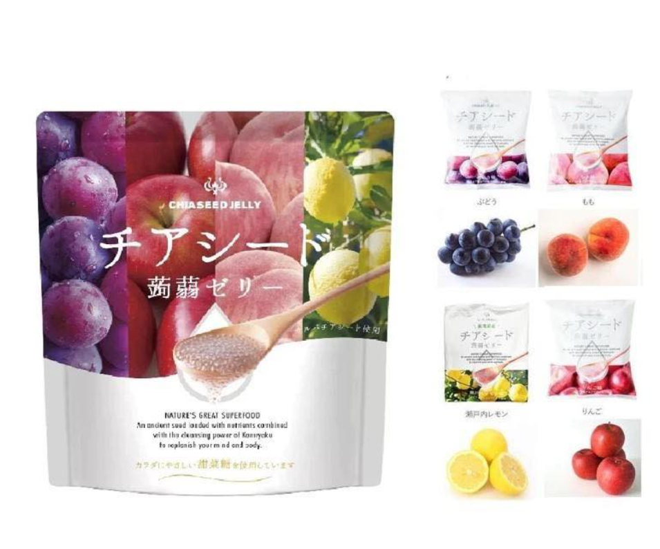 AB260425-T30 好市多限定-若翔株式綜合水果風味奇亞籽蒟蒻果凍60枚入（約半年食用期）