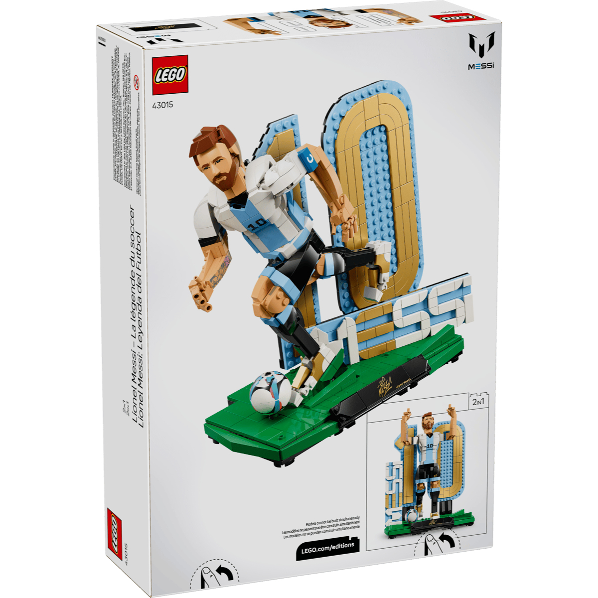 LEGO 43015 Lionel Messi – 足壇傳奇