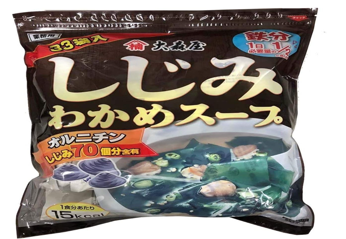 AB260425-T31 好市多限定大森屋業務用蜆貝海帶昆布湯33袋入（約半年食用期）