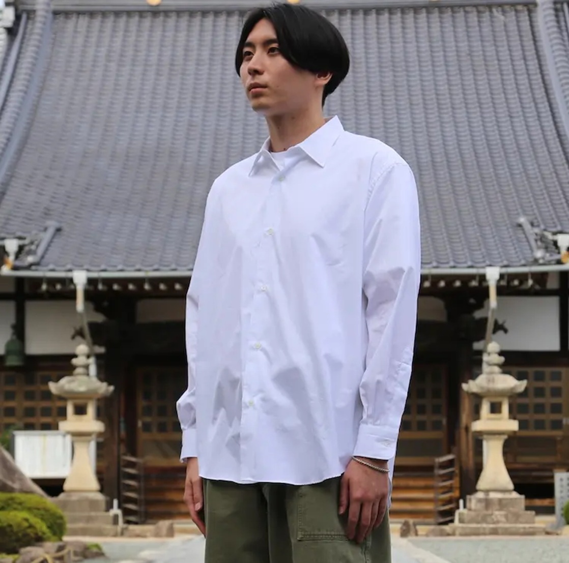 A.PRESSE REGULAR COLLAR SHIRT LS - PRE ORDER ITEM (預訂中)