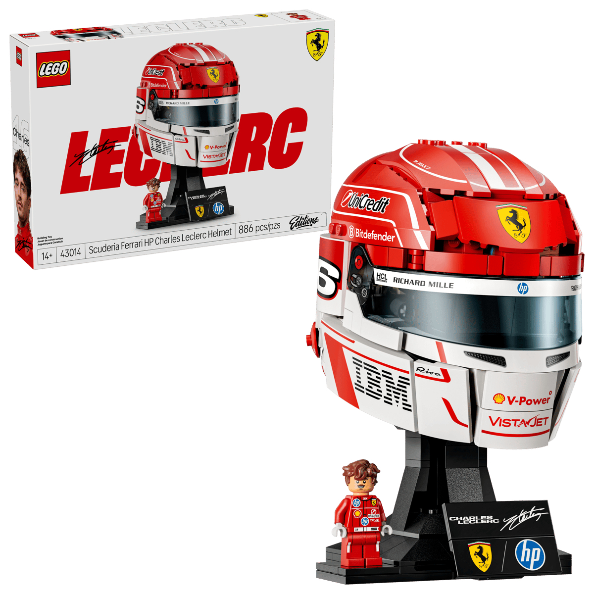 LEGO 43014 Scuderia Ferrari HP Charles Leclerc 頭盔