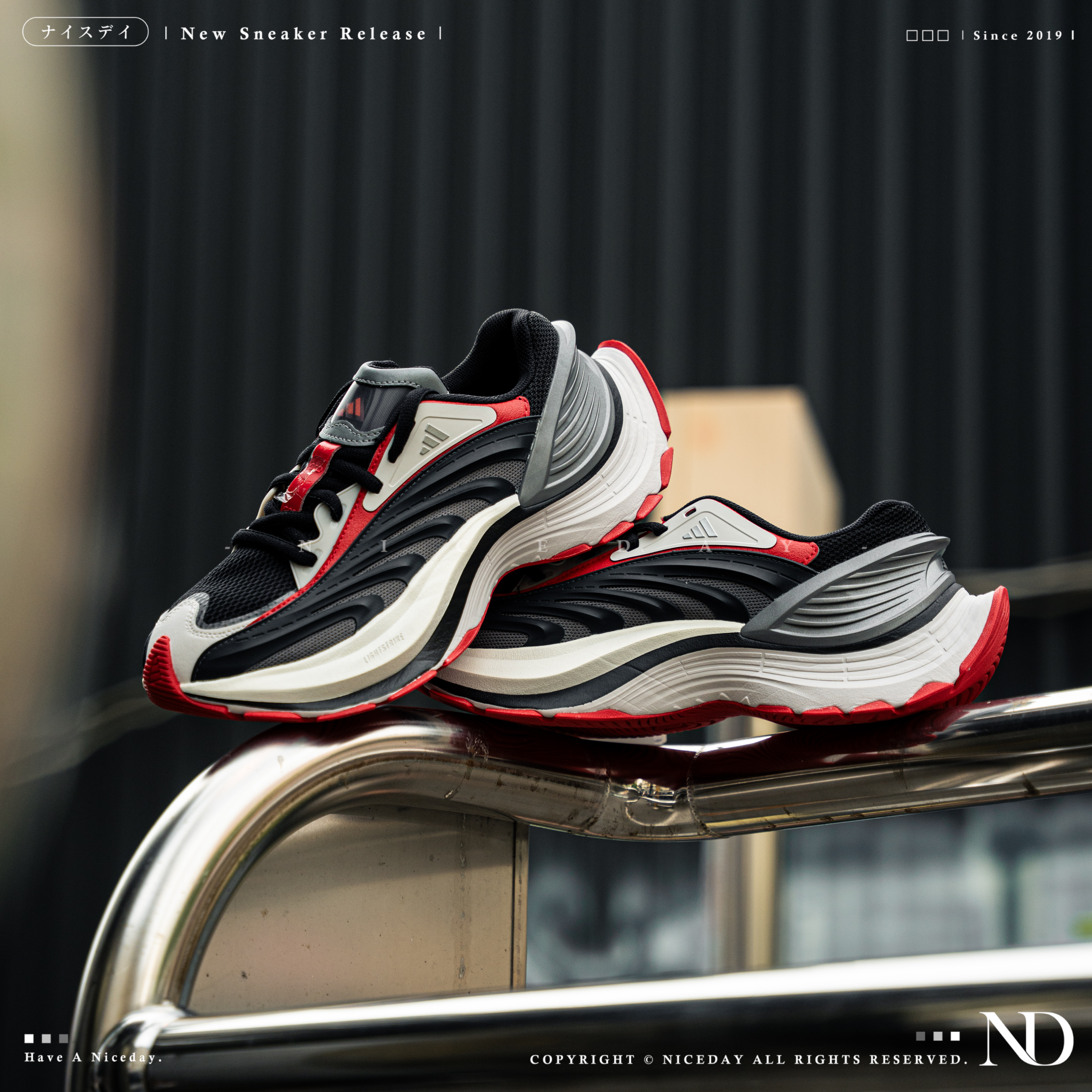 NICEDAY 代購 Adidas XLG MTG系列 黑灰 公路 跑步 JR6392