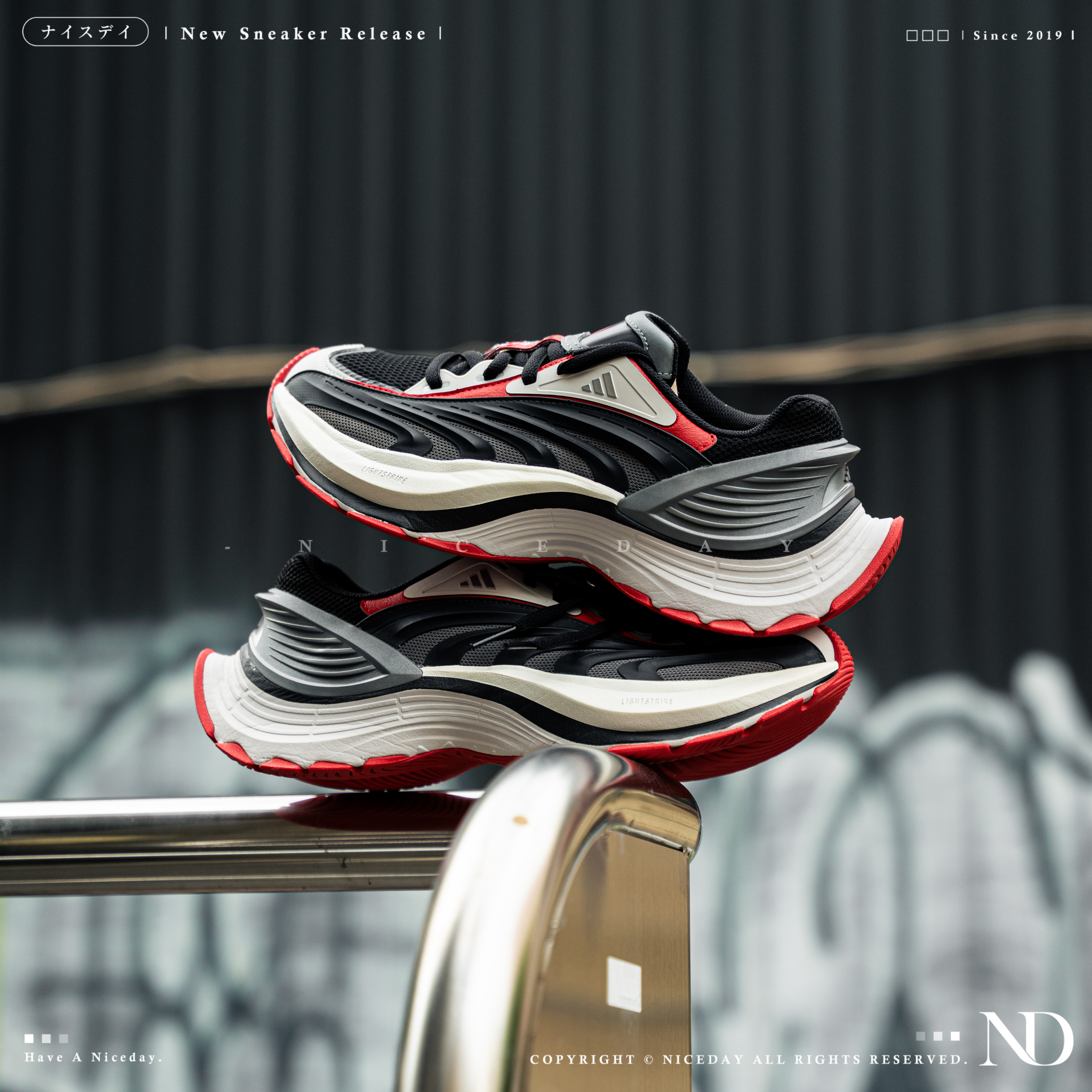 NICEDAY 代購 Adidas XLG MTG系列 黑灰 公路 跑步 JR6392