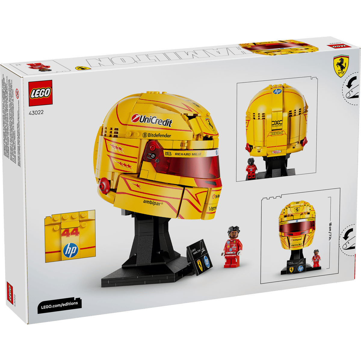 LEGO 43022 Scuderia Ferrari HP Lewis Hamilton 頭盔