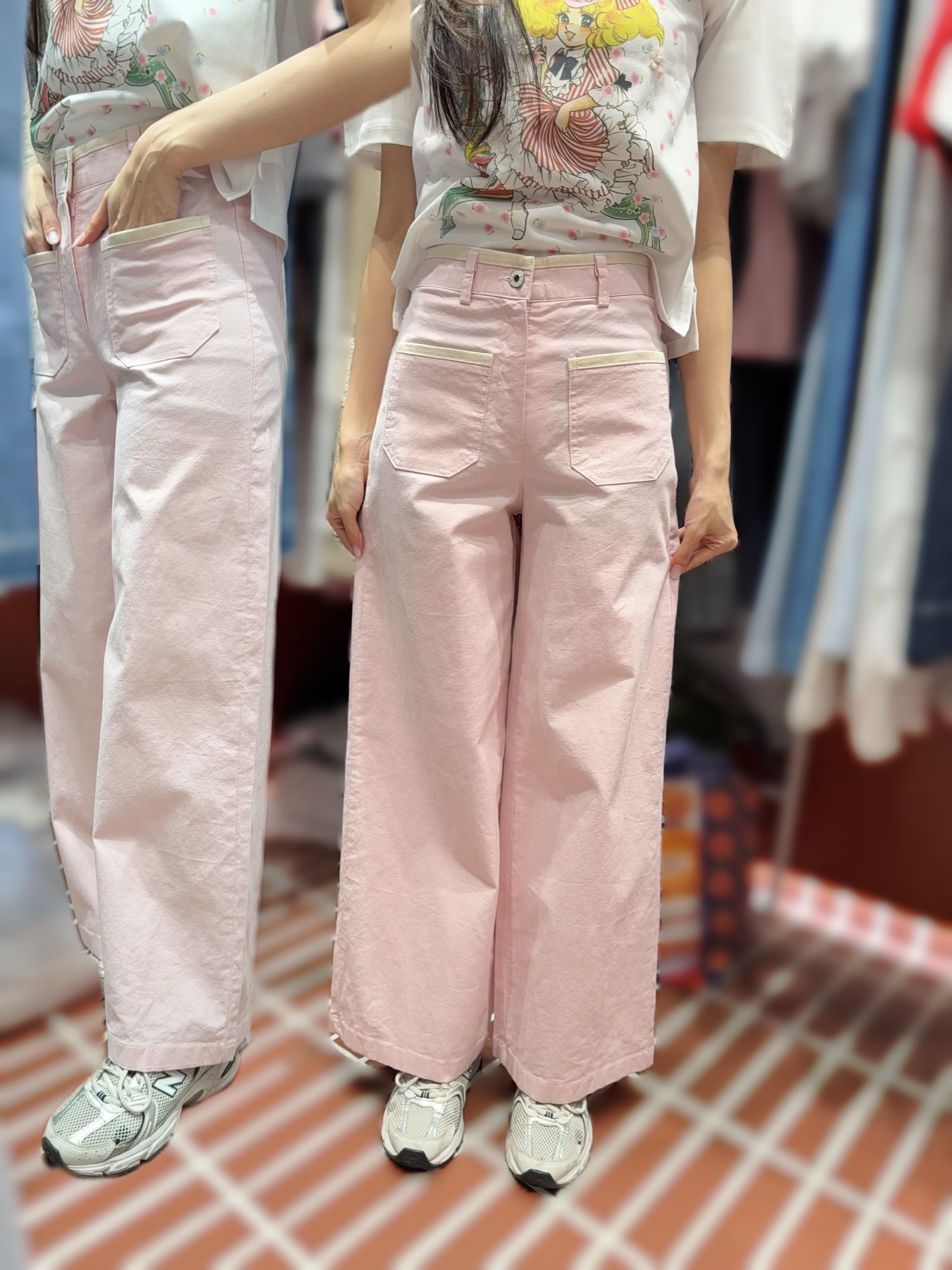 IL19  橡根褲  S:腰24 -28   HIP36-42  長38.5    /M:腰25.5 -29.5    HIP37.5 -43.5   長38.5     /L:腰27- 31     HIP 39-45   長39   $459 (一口價)