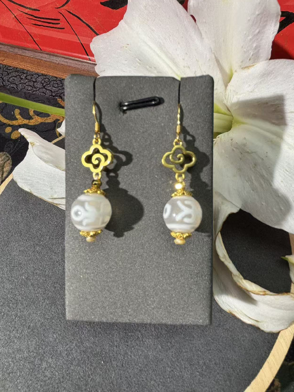 SK146 祥雲貴人耳環 (C48) **連盒