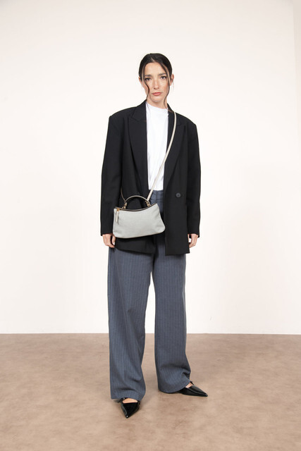 1RP0428-027 [ROBERTA PIERI] Giulietta Pochette Pearl Grey Fog #RPGO21LYGF (EU)