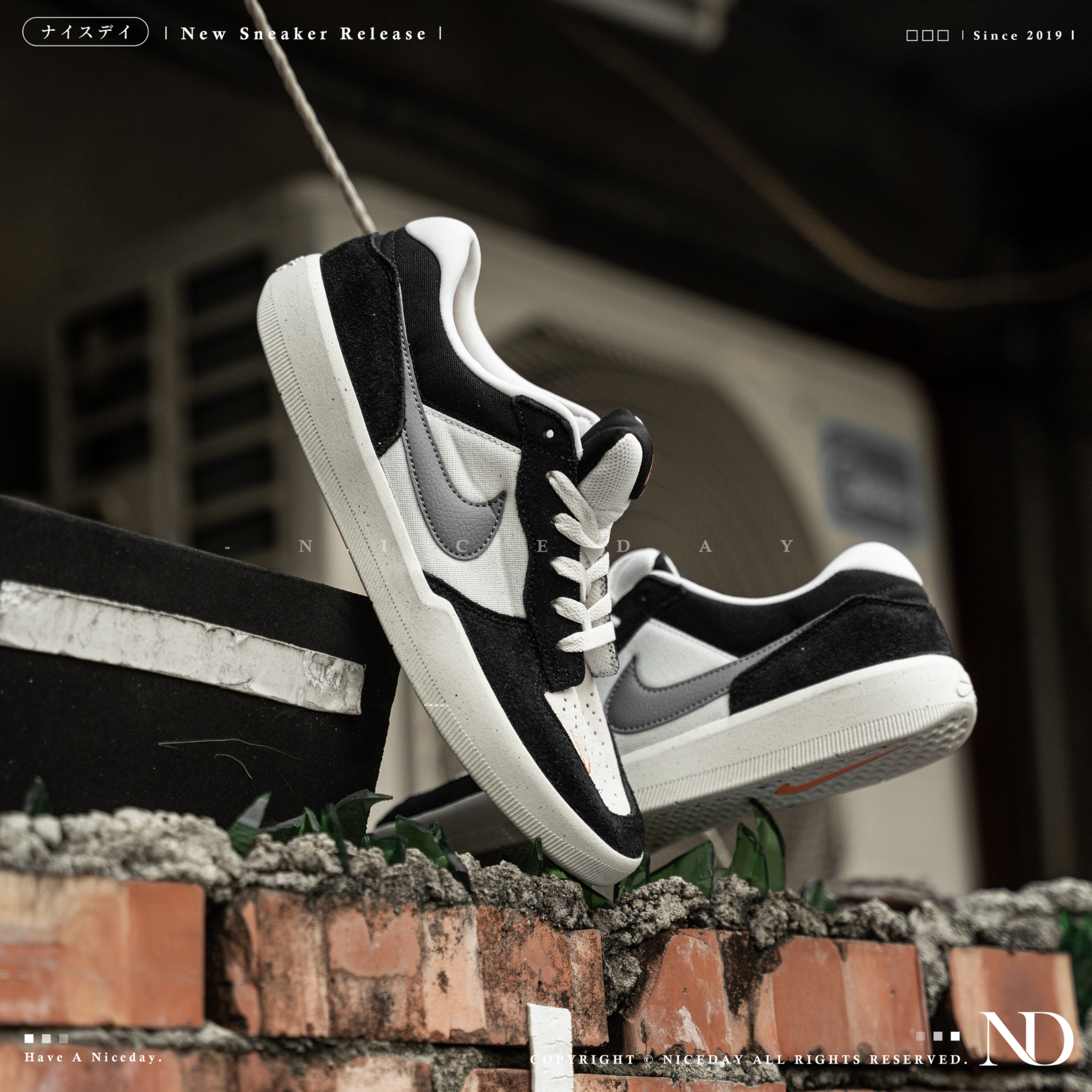 NICEDAY 代購 Nike SB Force 58 黑白 街頭感 潮流 百搭 板鞋 DV5477-012