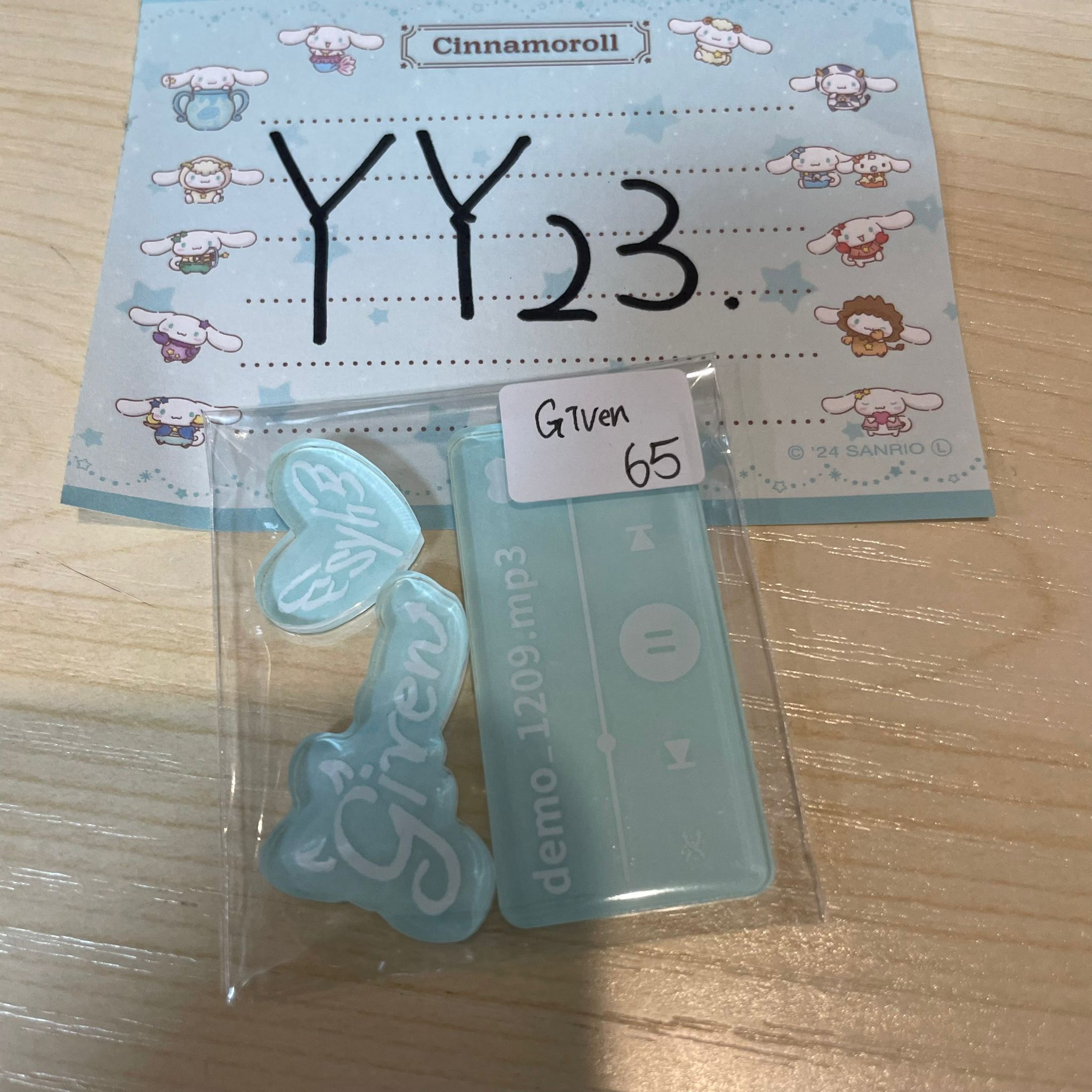 GIVEN 貼紙 SET #YY23