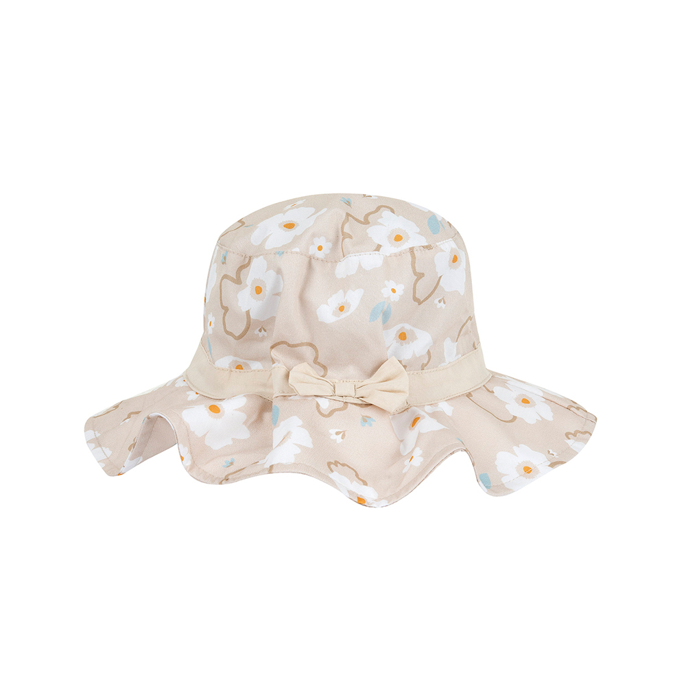 浪漫花都-滿版花朵圓邊帽