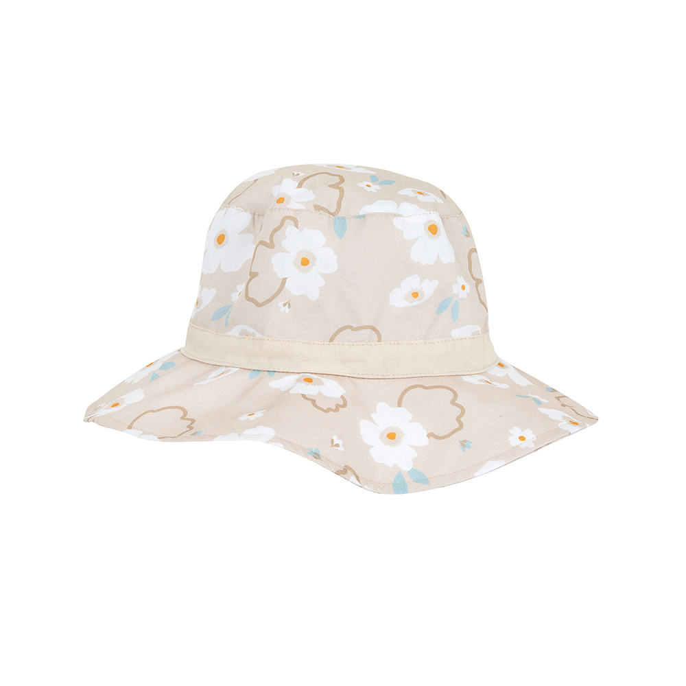 浪漫花都-滿版花朵圓邊帽