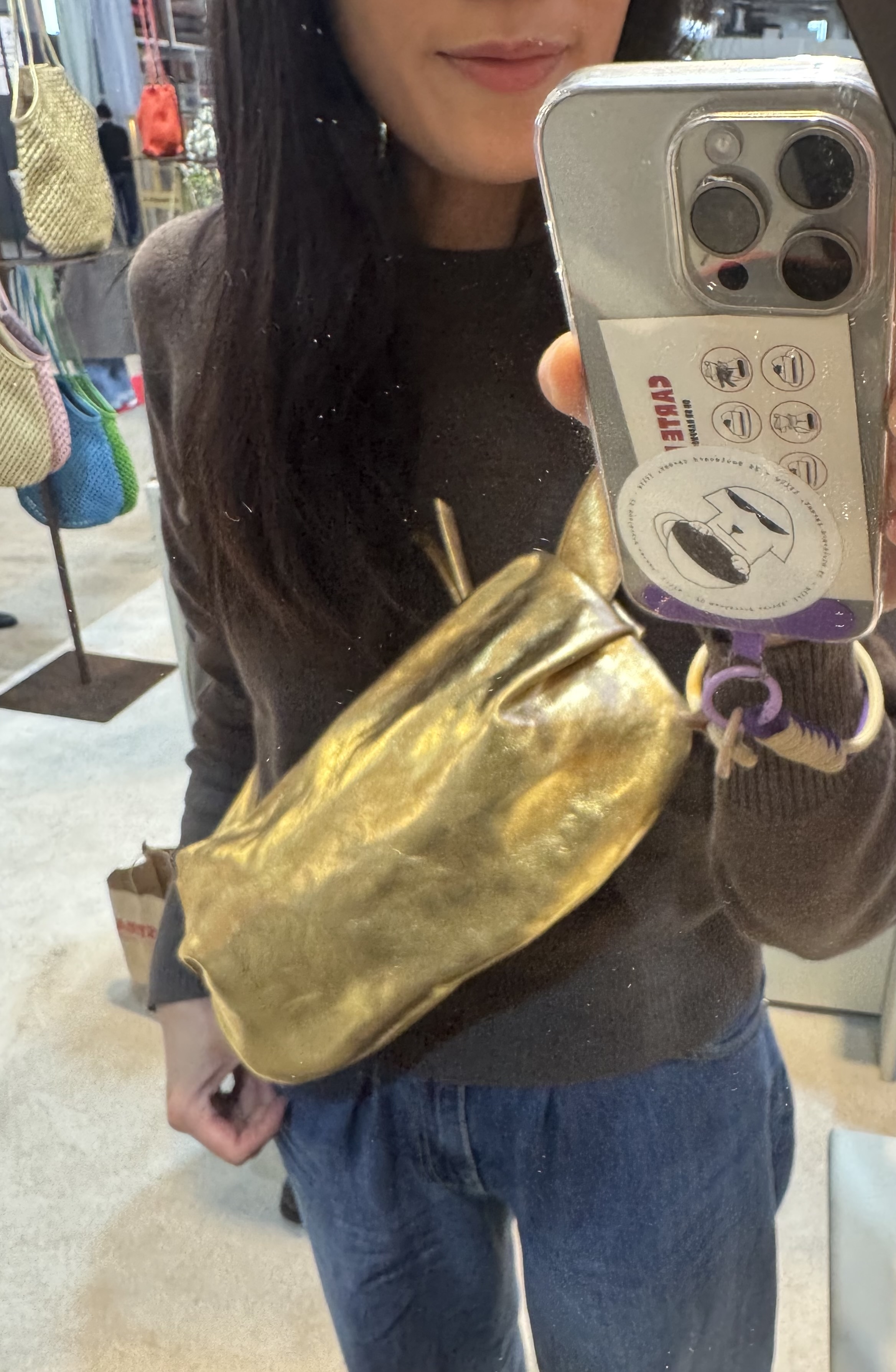 Naterra Leather bag - Banana