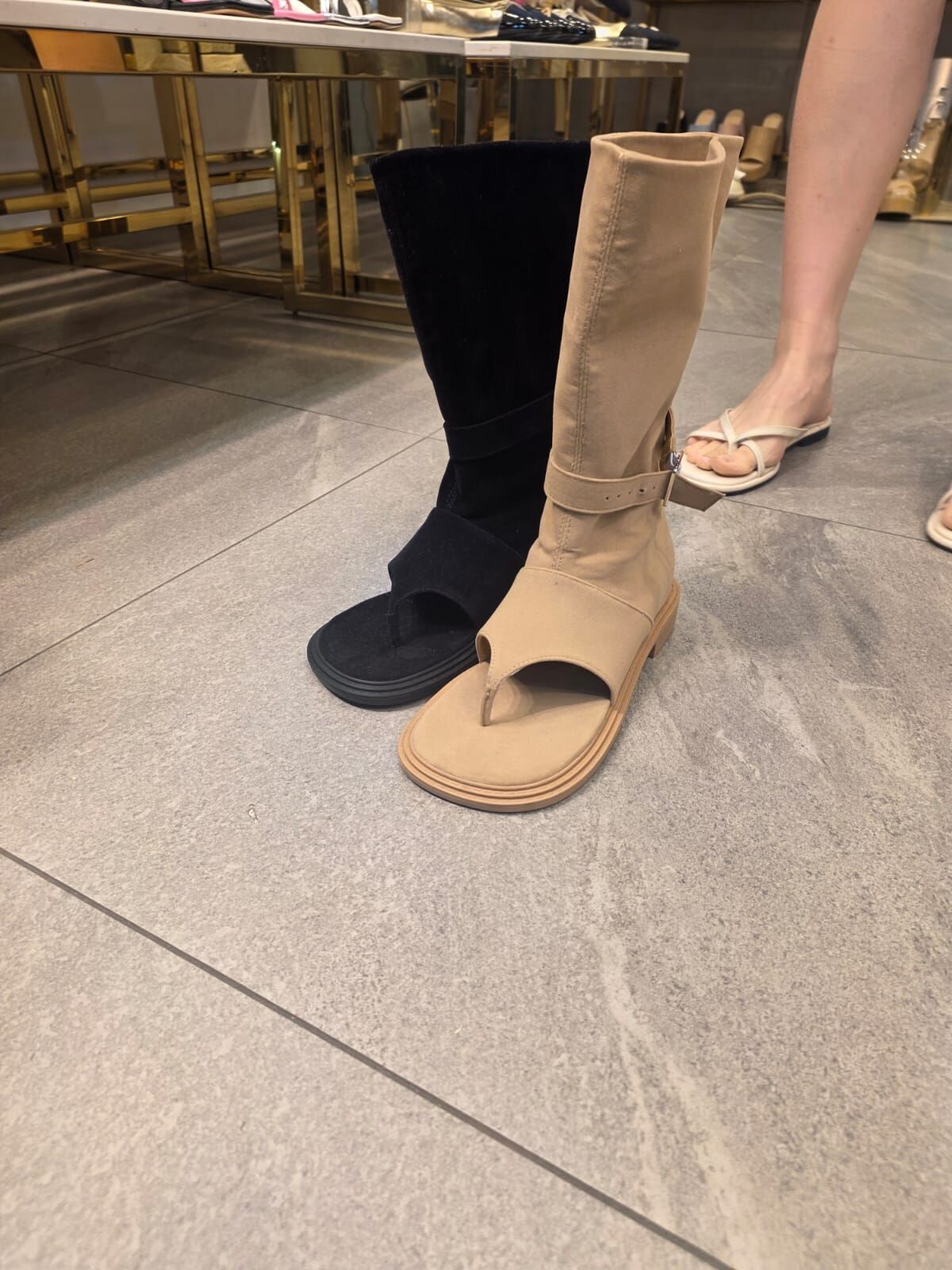 SH6101 真麂皮拖鞋分指靴 *買大一碼*