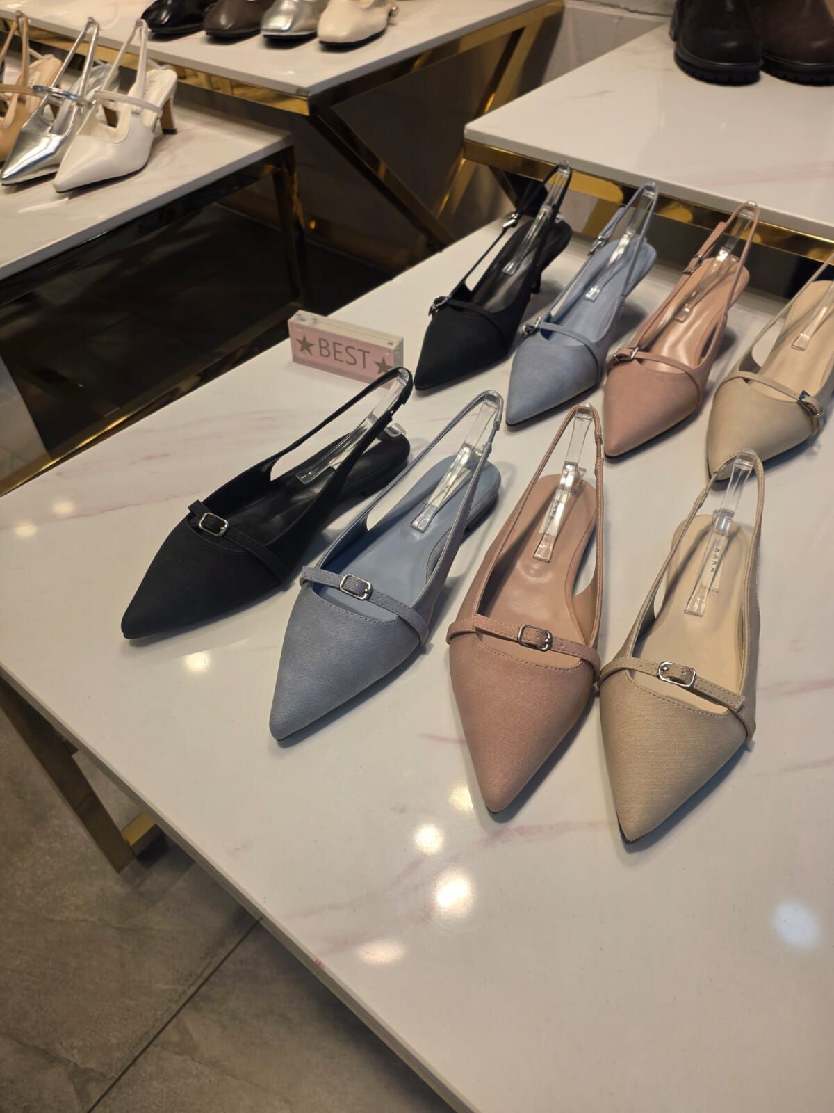 SH6102 幼帶尖頭平底鞋 *買大一碼*