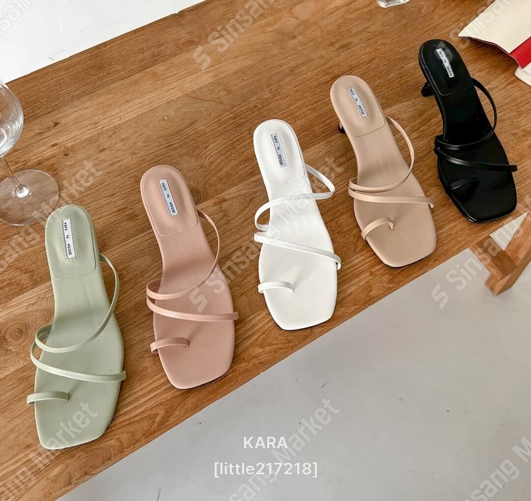 SH6105 指環繞帶高跟鞋 *足碼*