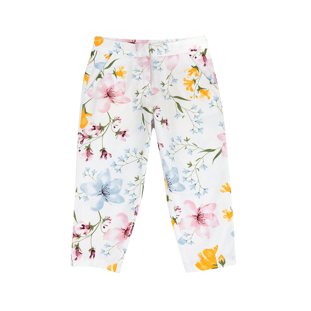浪漫花都-滿版花朵長褲