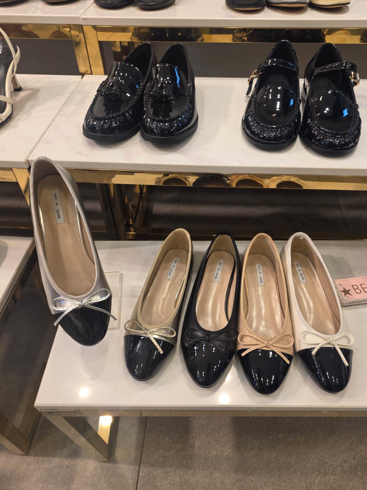 SH6110 小香芭蕾圓尖頭平底鞋 *足碼*