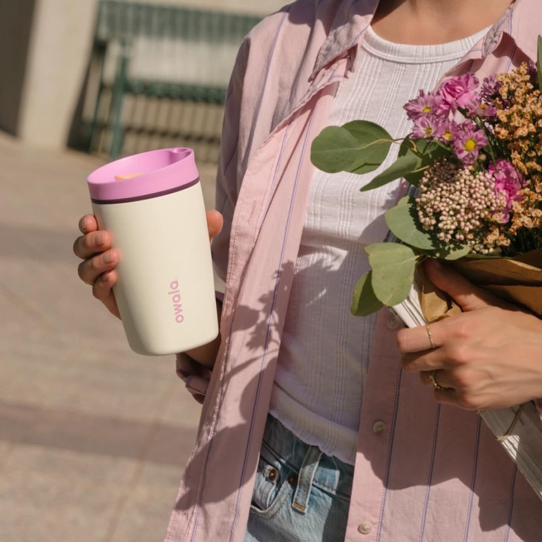 Owala SmoothSip Slider 不鏽鋼咖啡杯（小）