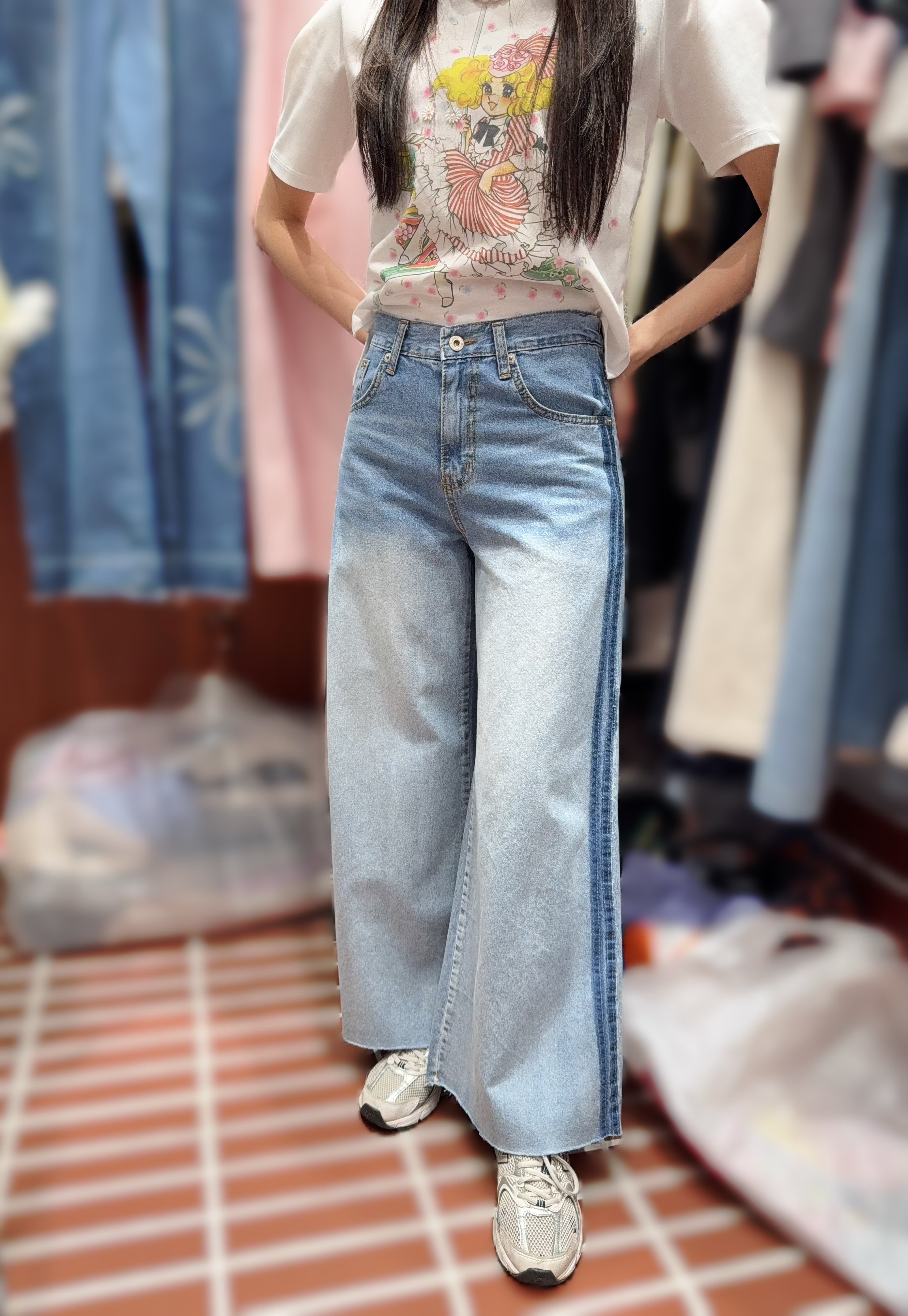 IL40 S:腰 25 -30  HIP39   長38    /M:腰26.5 -31.5   HIP40.5   長38   /L:腰 28-33    HIP42  長38   $479 (一口價)