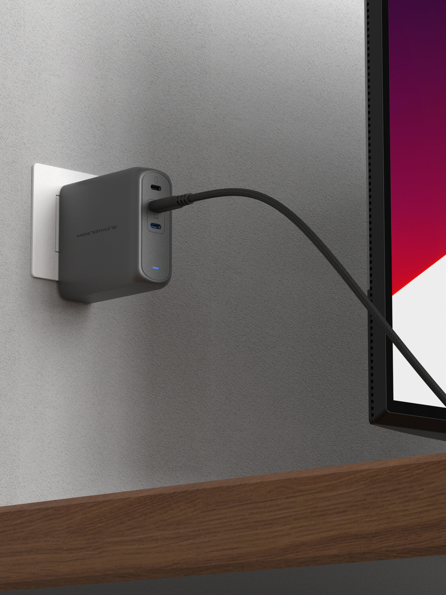 USB-C PD3.1 公對公 240W 編織充電線（1.5m）