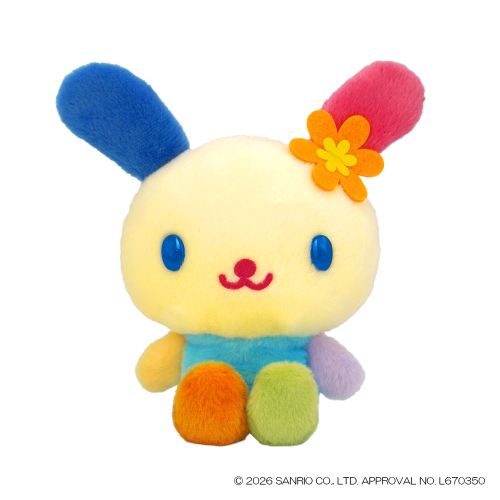 日本 Sanrio Usahana 彩虹兔 復古款公仔