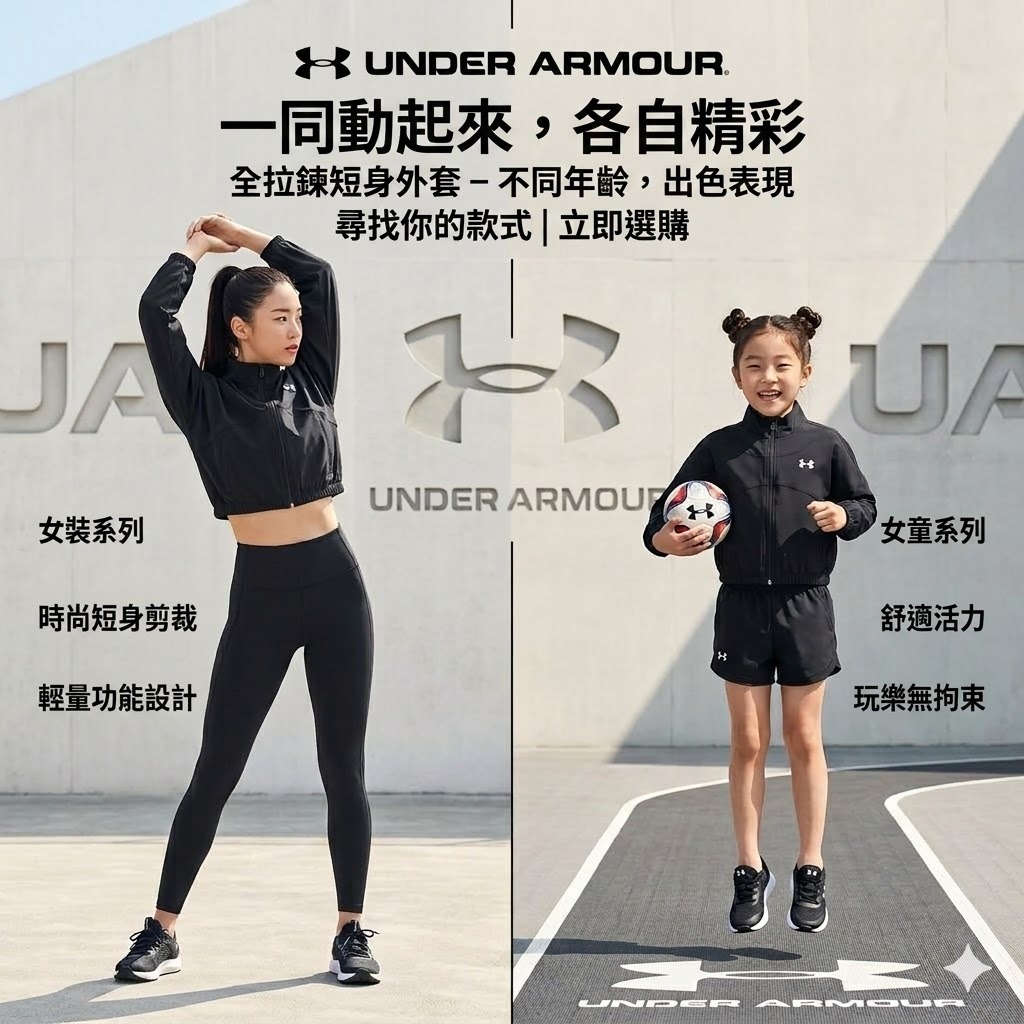 【預購】Under Armour Rival H042757 女童外套
