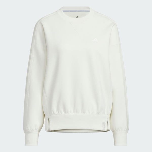 Adidas 愛迪達 Es+ 3s Swt Crew KF8239 女 長袖上衣 休閒長袖 白 亞版