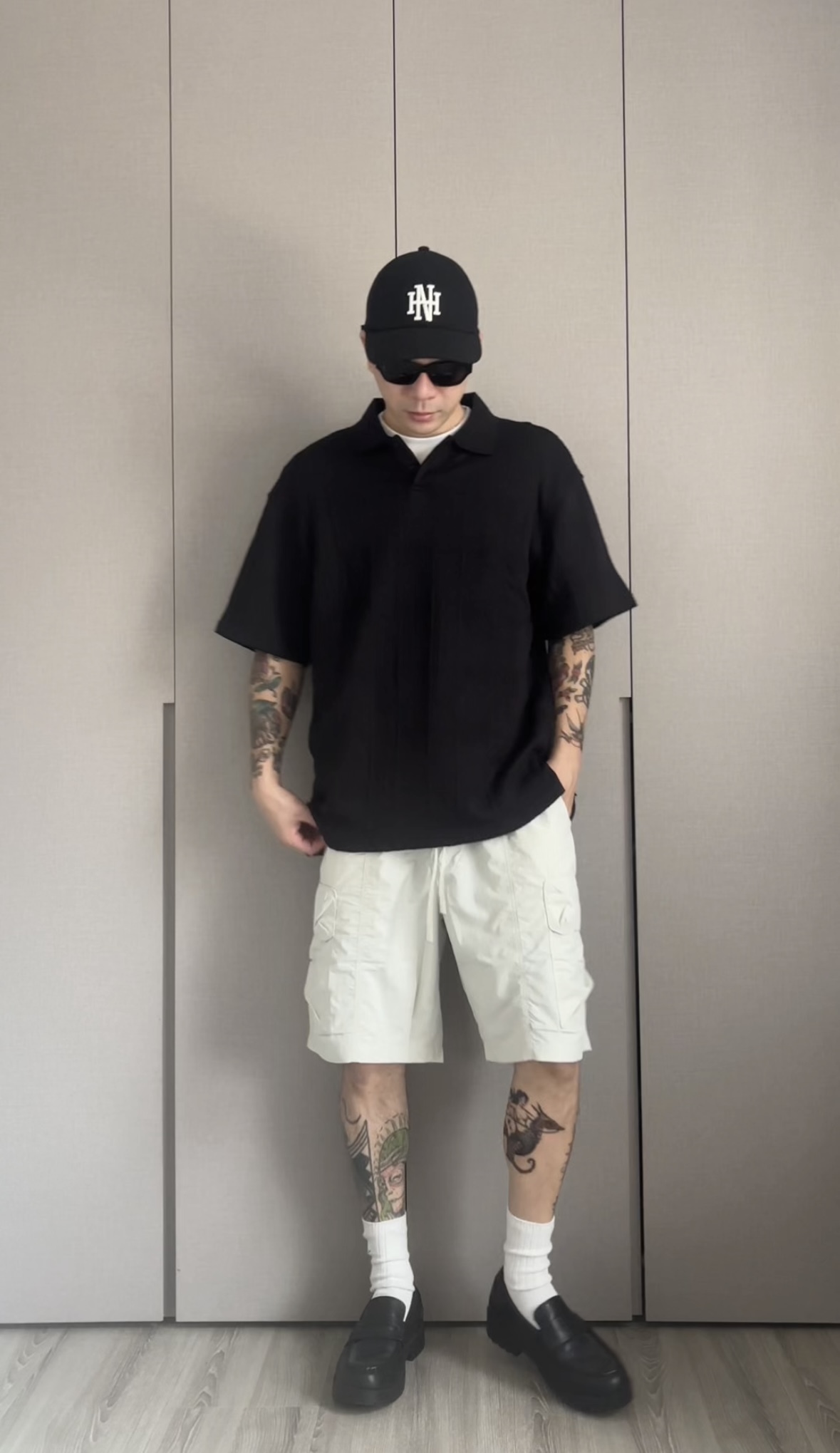 五分休閒口袋短褲