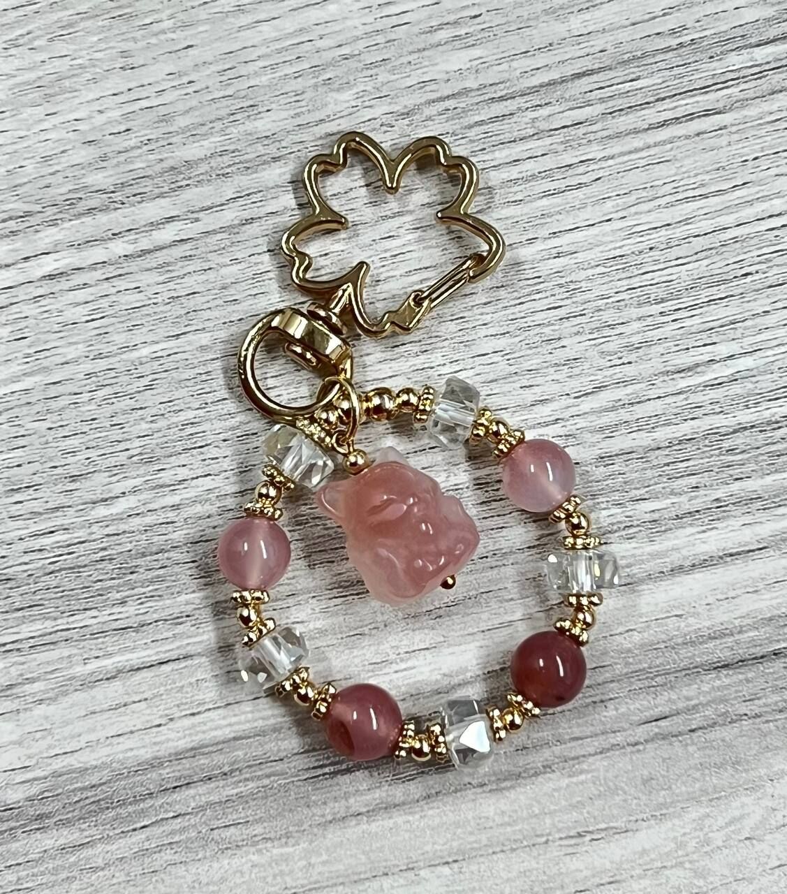 [S] GEMZ & CO ZBB AGATE NTF BAG CHARM, C69 (C69)