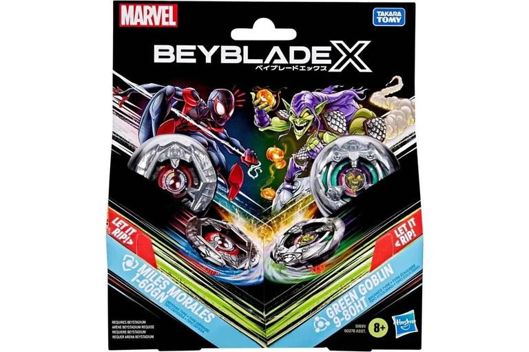 《 TAKARA TOMY 》 BEYBLADE X 戰鬥陀螺X BX-00 終極蜘蛛人/綠惡魔 (無特價跟黃金會員價)