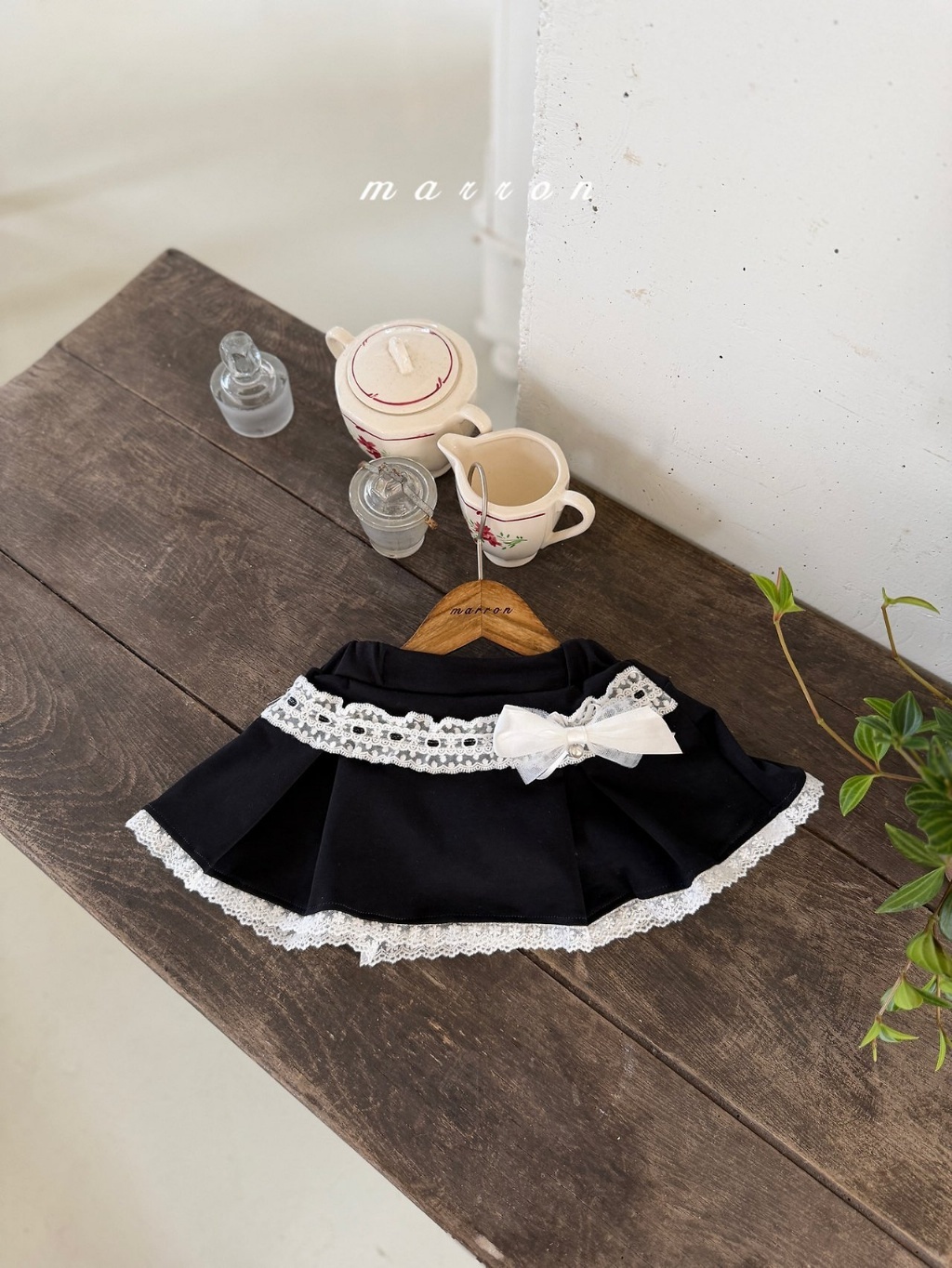正韓夏marron 珍珠蝴蝶結別針