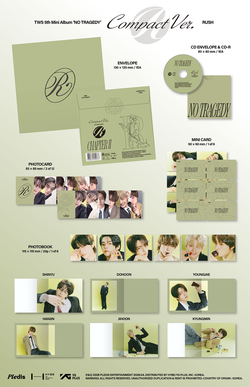 TWS ~ NO TRAGEDY (5th Mini Album)