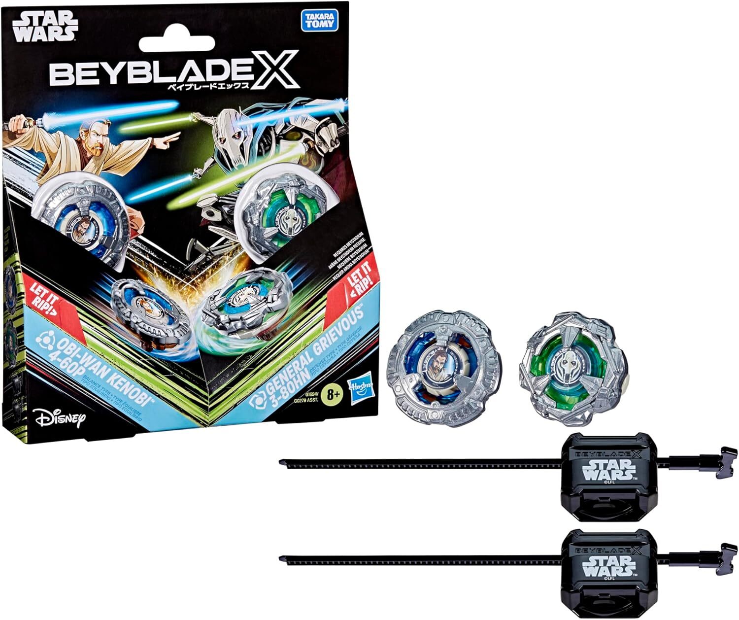 《 TAKARA TOMY 》 BEYBLADE X 戰鬥陀螺X BX-00 歐比王/葛里維斯將軍