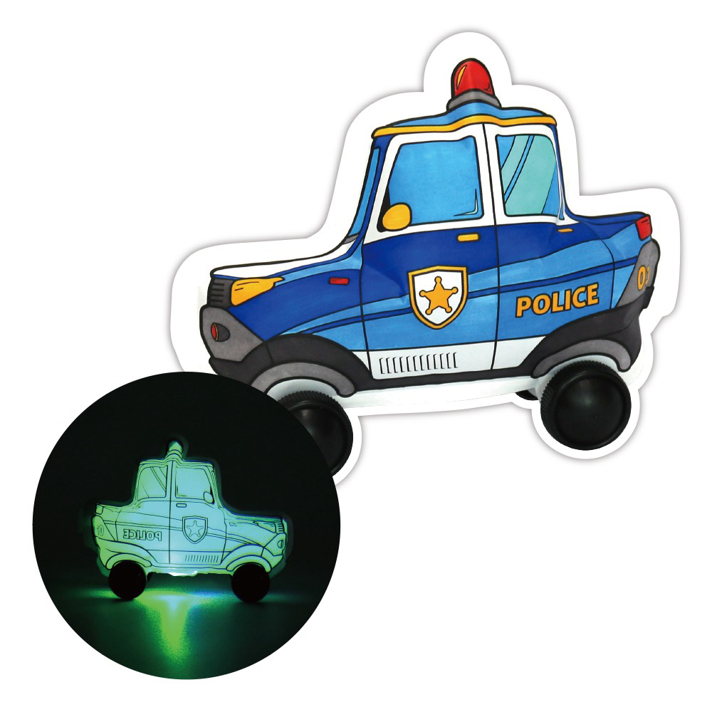 韓國 3D造型手繪紙氣球-警車系列