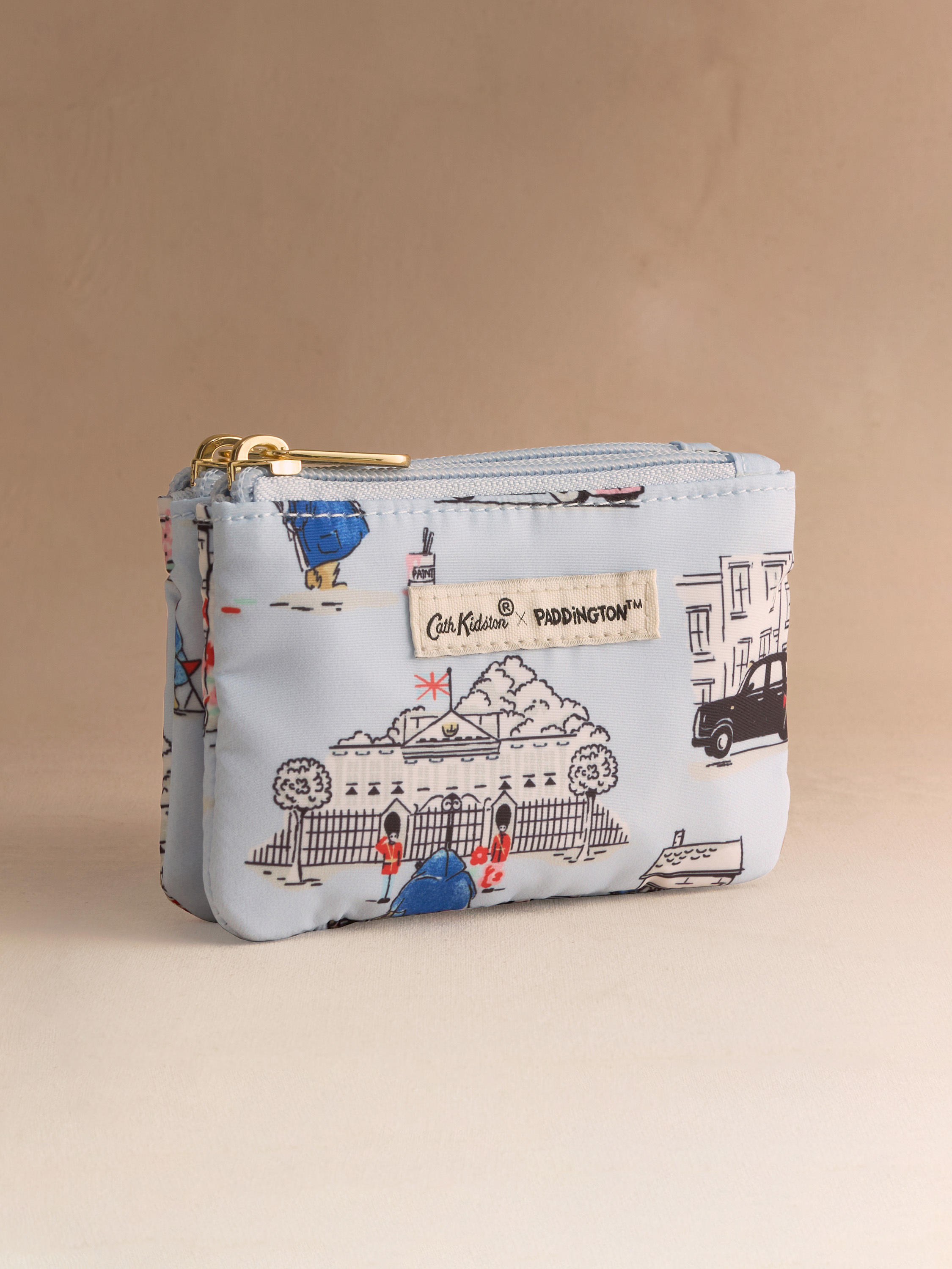 Paddington London Icons 雙層拉鍊零錢收納包