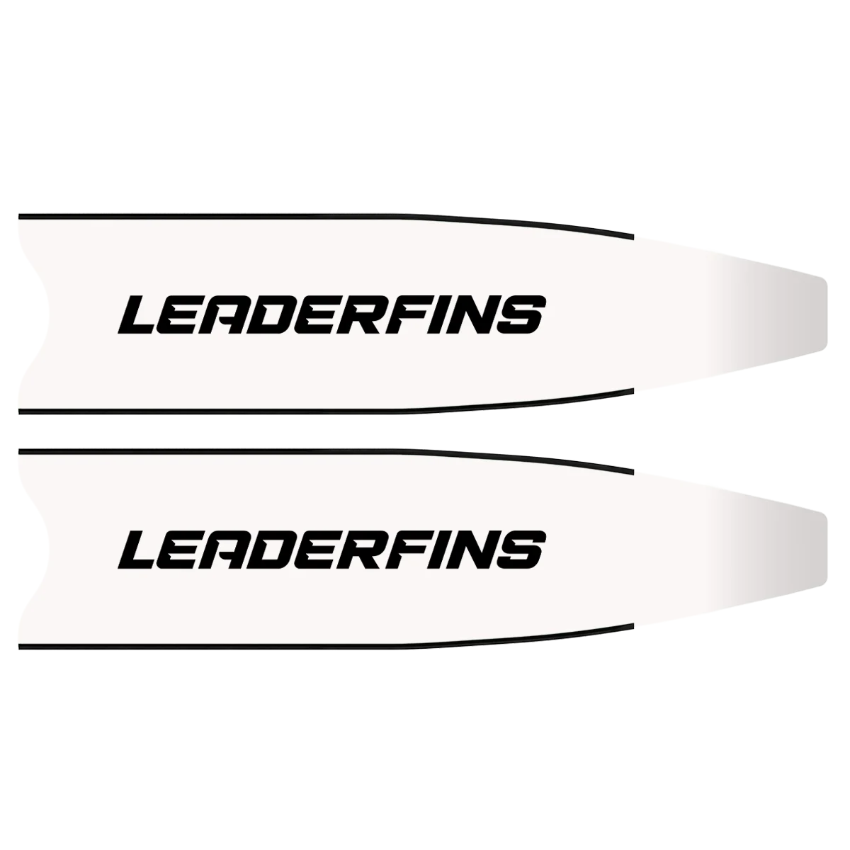 LEADERFINS - 玻璃纖維長蛙板：極地白