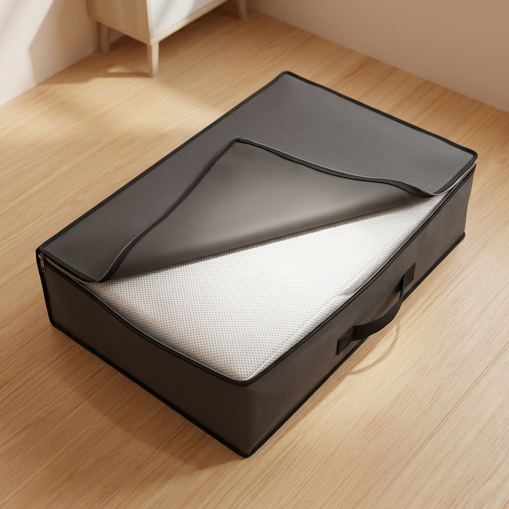 折疊床收納袋拉鍊拉開圖