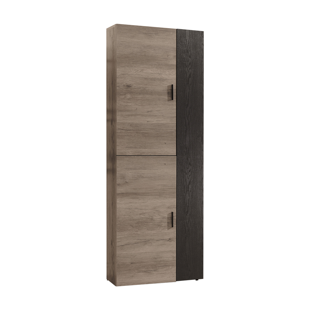 柏蒂家居-柏克工業風2.3尺四門收納高鞋櫃