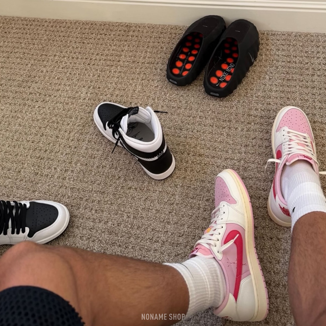 NIKE X TRAVIS SCOTT JORDAN 1 RETRO LOW OG SP “Sail/Shy Pink” 聯名 倒勾 兩色 (女款)