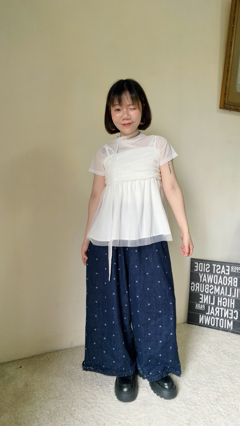 小立領透膚彈性內搭衣