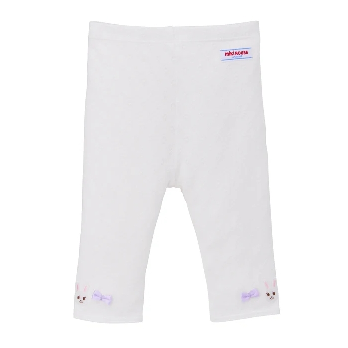 舞颯兔八分內搭褲-白色