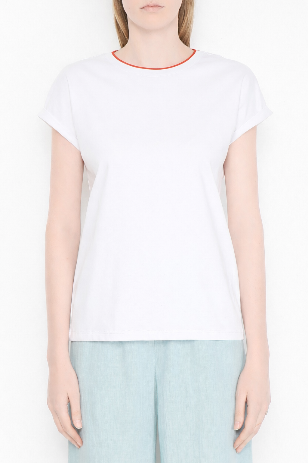 Eleventy  雙層圓領T恤(白)