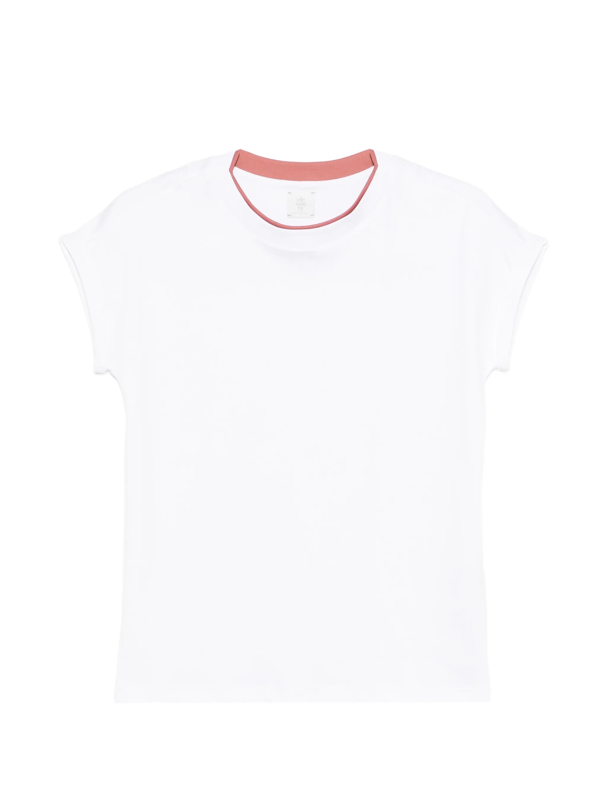 Eleventy  雙層圓領T恤(白)