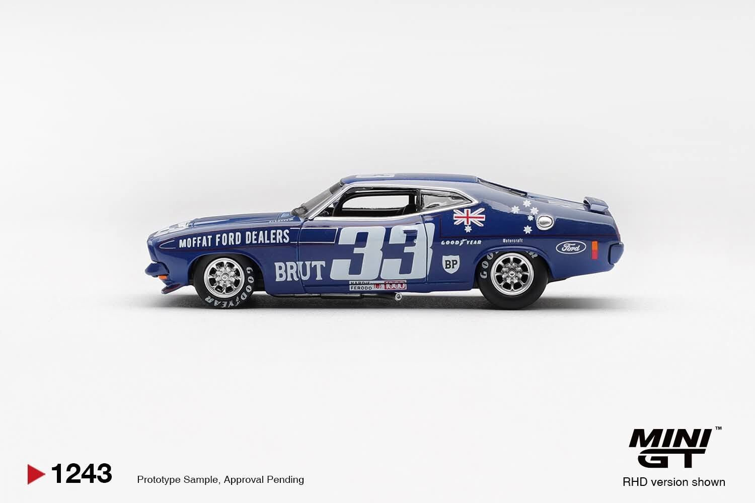 預訂:1/64 MINI GT Ford XB Falcon GT #33 1974 Bathurst 1000 Australia Exclusive (MGT01243-R)